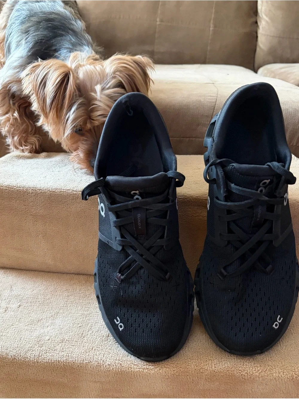 On Running Woman's Black Athletic Cloud Shoes